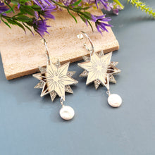 Load image into Gallery viewer, PRE ORDER North Star earrings - Silver