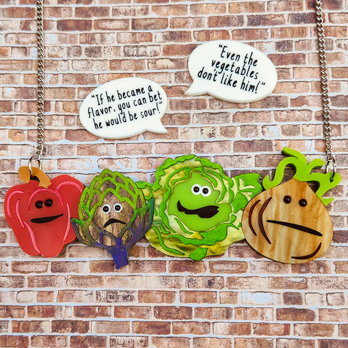 PRE- ORDER Singing Vegetables necklace