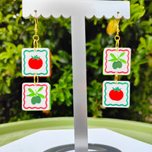 Load image into Gallery viewer, Tomato &amp; Olives earrings