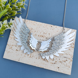 Angel Wings statement necklace