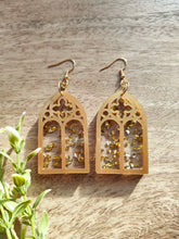 Load image into Gallery viewer, Cathedral Stained Glass Arch earrings