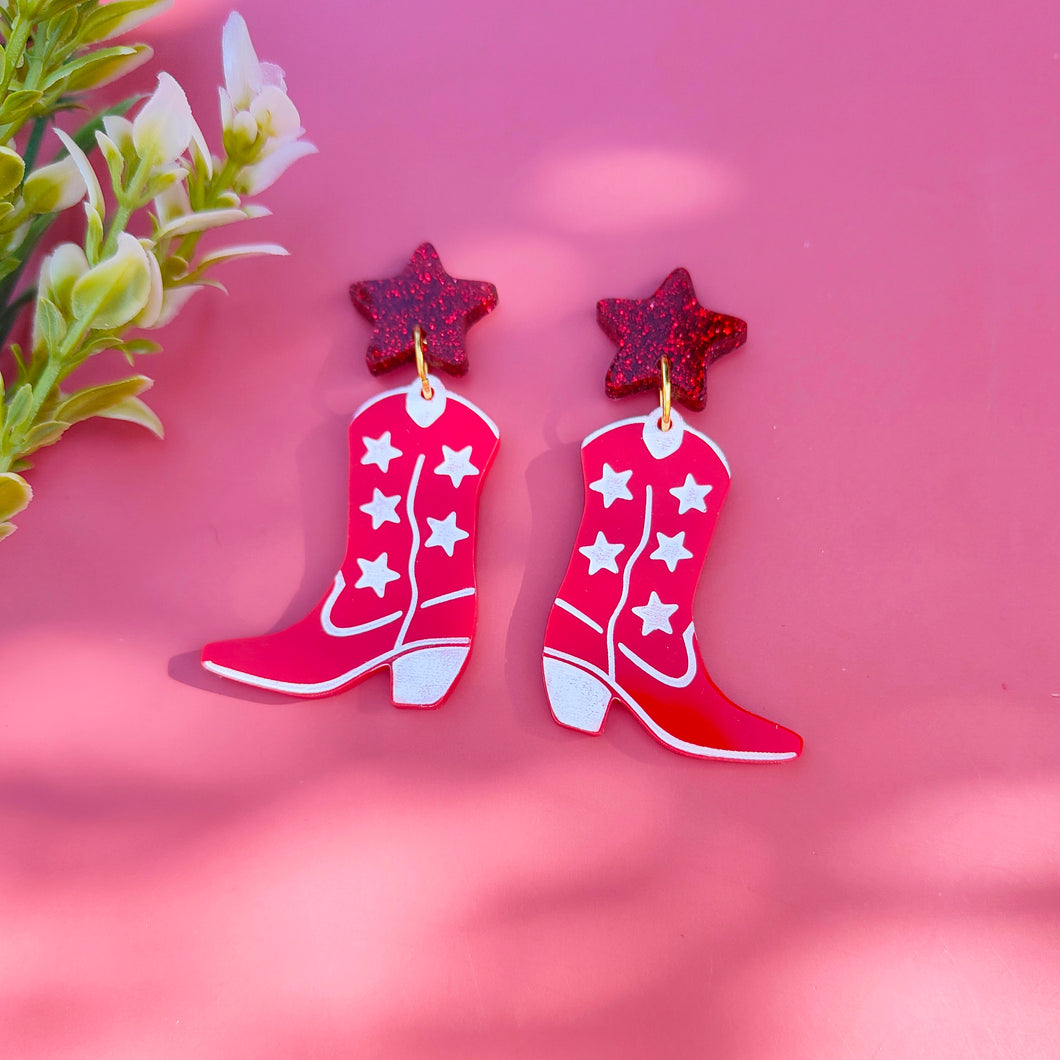 Hot To Go boot earrings