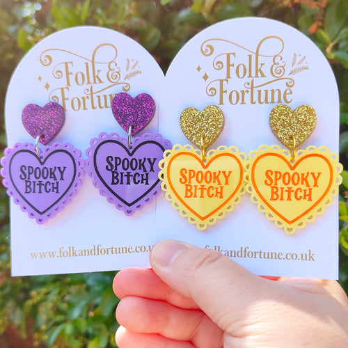 Spooky Bitch earrings