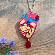 Load image into Gallery viewer, Anatomical Heart necklace