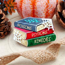 Load image into Gallery viewer, Apothecary Bookstack brooch/necklace