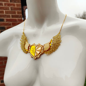 Cupid's Wings statement necklace