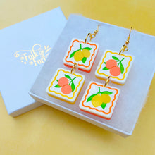 Load image into Gallery viewer, Citrus Fruits earrings