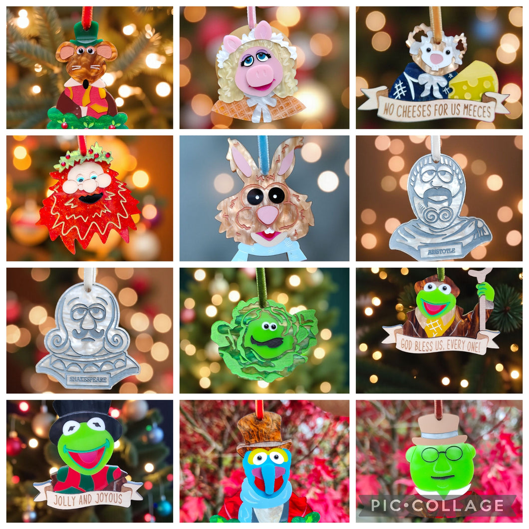 Muppet Christmas Carol tree decorations