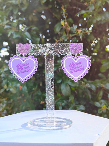 Please Please Please earrings
