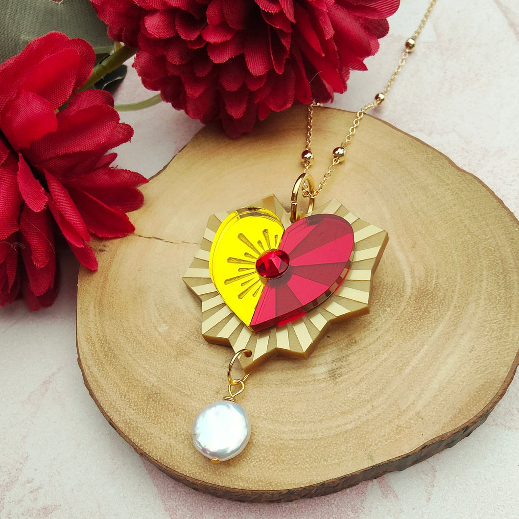 Sacred Heart pendant necklace