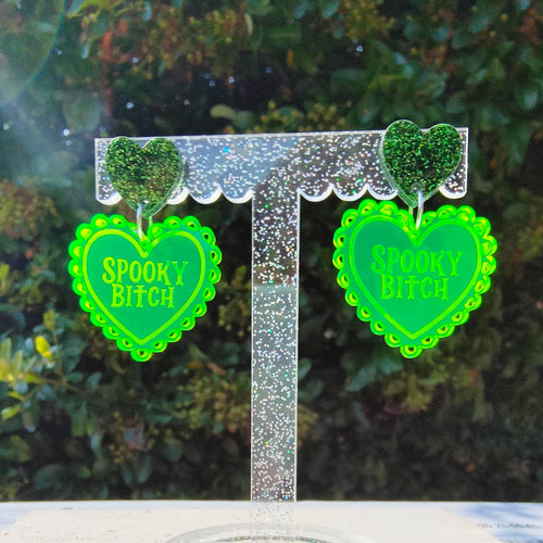 Spooky Bitch earrings