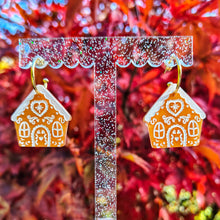 Load image into Gallery viewer, Gingerbread House earrings