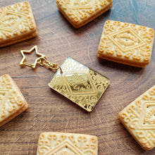 Load image into Gallery viewer, PRE-ORDER Custard Cream bag charm / keyring