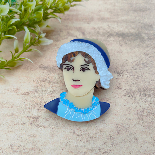 Jane Austen portrait brooch