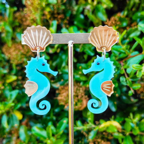 Seahorse earrings