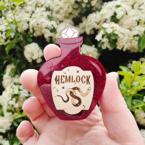 Hemlock Poison brooch