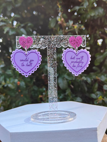 Could Go To Hell earrings