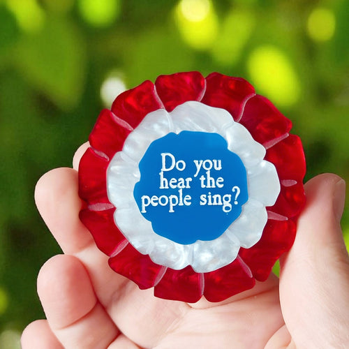 Vive la Révolution brooch