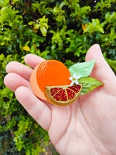 Load image into Gallery viewer, Blood Orange brooch