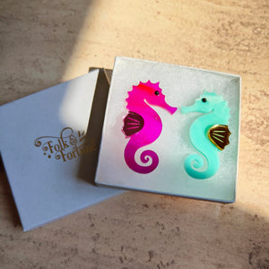 Seahorse brooches
