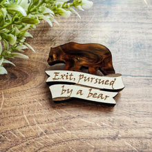 Load image into Gallery viewer, 'Exit, pursued by a bear' - A Winters Tale brooch
