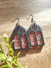Load image into Gallery viewer, Cathedral Stained Glass Arch earrings