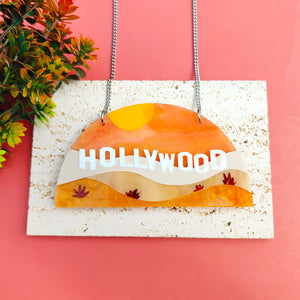 Hollywood Sign necklace