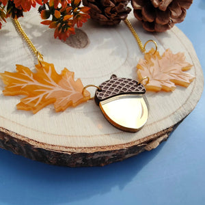 Oak Fall necklace - Muted Autumn