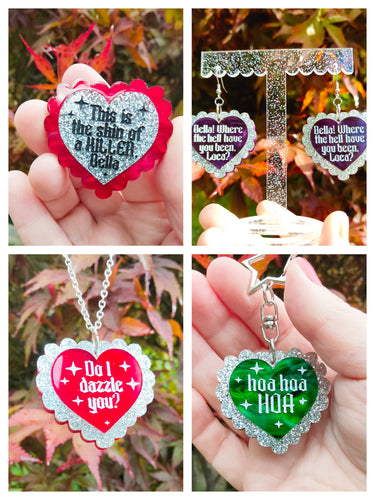 Twilight quotes earrings/necklace /brooch/keyring