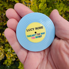 Load image into Gallery viewer, Vinyl record brooch - customised option