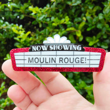 Load image into Gallery viewer, Customisable Cinema Sign brooch or necklace