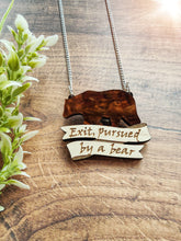 Load image into Gallery viewer, 'Exit, pursued by a bear' - A Winters Tale necklace