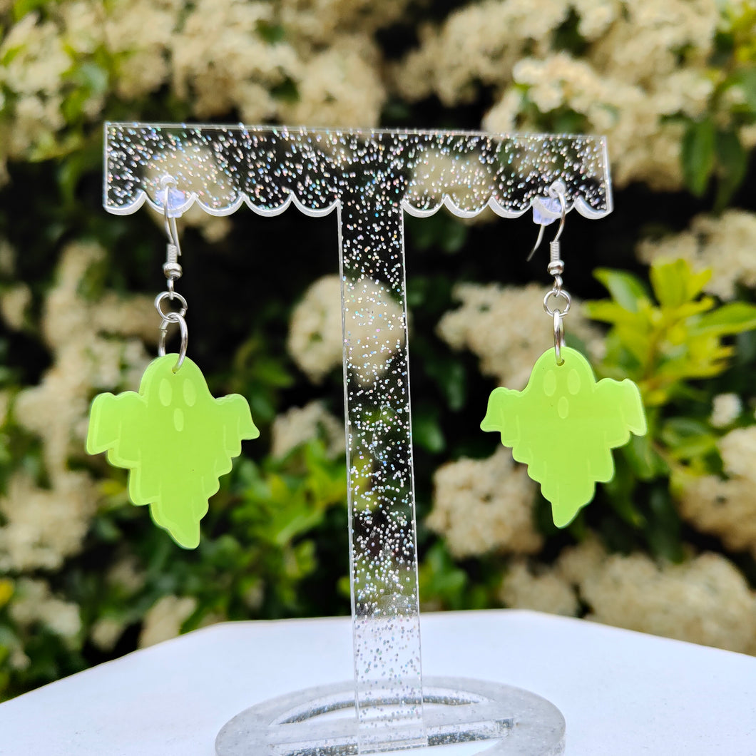 Glow in the Dark Ghostie earrings
