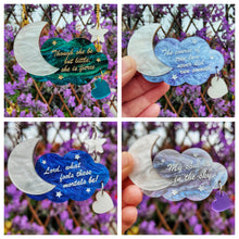 Load image into Gallery viewer, Custom quote cloud brooch or necklace