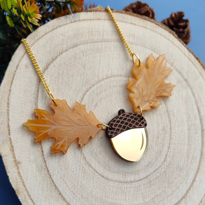 Oak Fall necklace - Muted Autumn