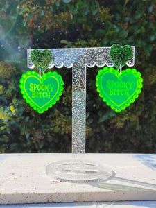 Spooky Bitch earrings