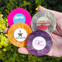 Load image into Gallery viewer, Vinyl record brooch - customised option
