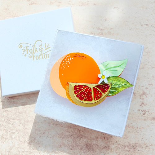 Blood Orange brooch