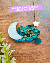 Load image into Gallery viewer, Custom quote cloud brooch or necklace
