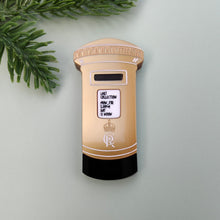 Load image into Gallery viewer, Classic British postbox brooch - Coronation edition